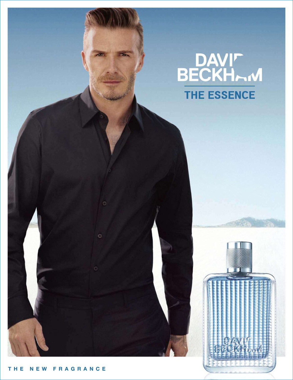 Дэвид Бэкхем в рекламной кампании своего аромата The Essence
