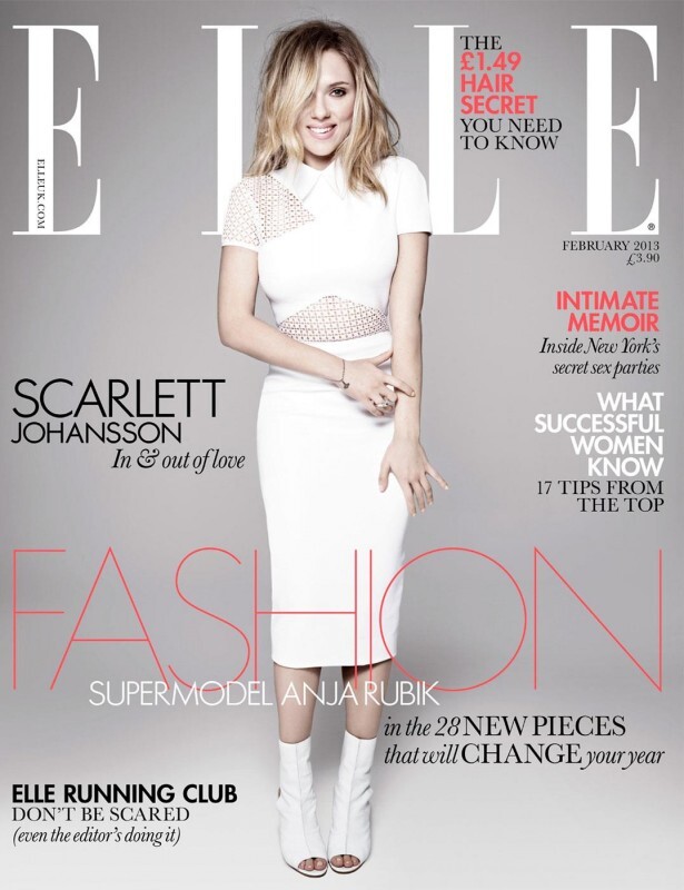 Скарлетт Йоханссон в журнале Elle Великобритания. Февраль 2013