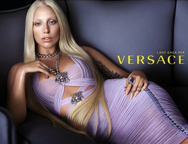 Первый взгляд на Lady GaGa в рекламной кампании Versace. Весна 2014
