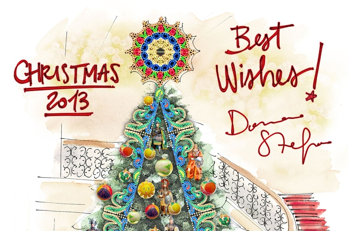 Dolce & Gabbana создают рождественскую елку для отеля Claridge&#39;s