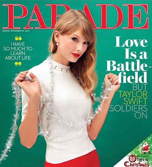 Тейлор Свифт в журнале Parade. Ноябрь 2012