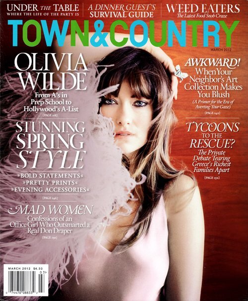 Оливия Уайлд в журнале Town & Country. Март 2012