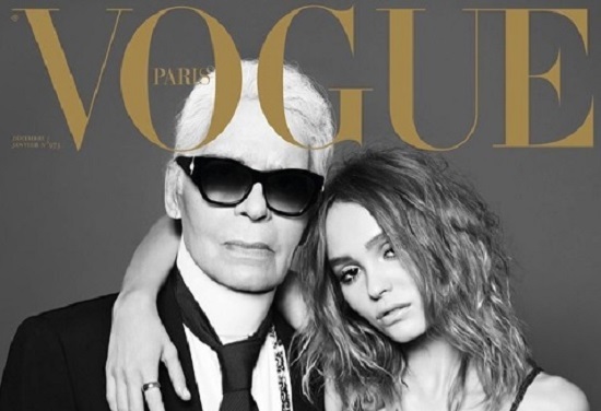 Лили Роуз Депп снялась для обложки Vogue с Карлом Лагерфельдом