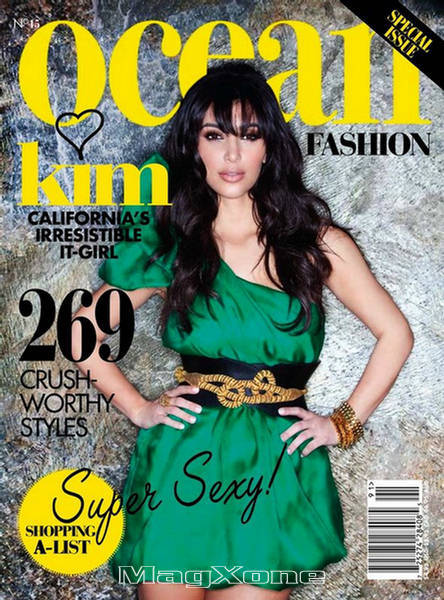 Ким Кардашян в журнале Ocean Fashion. Весна-Лето 2009