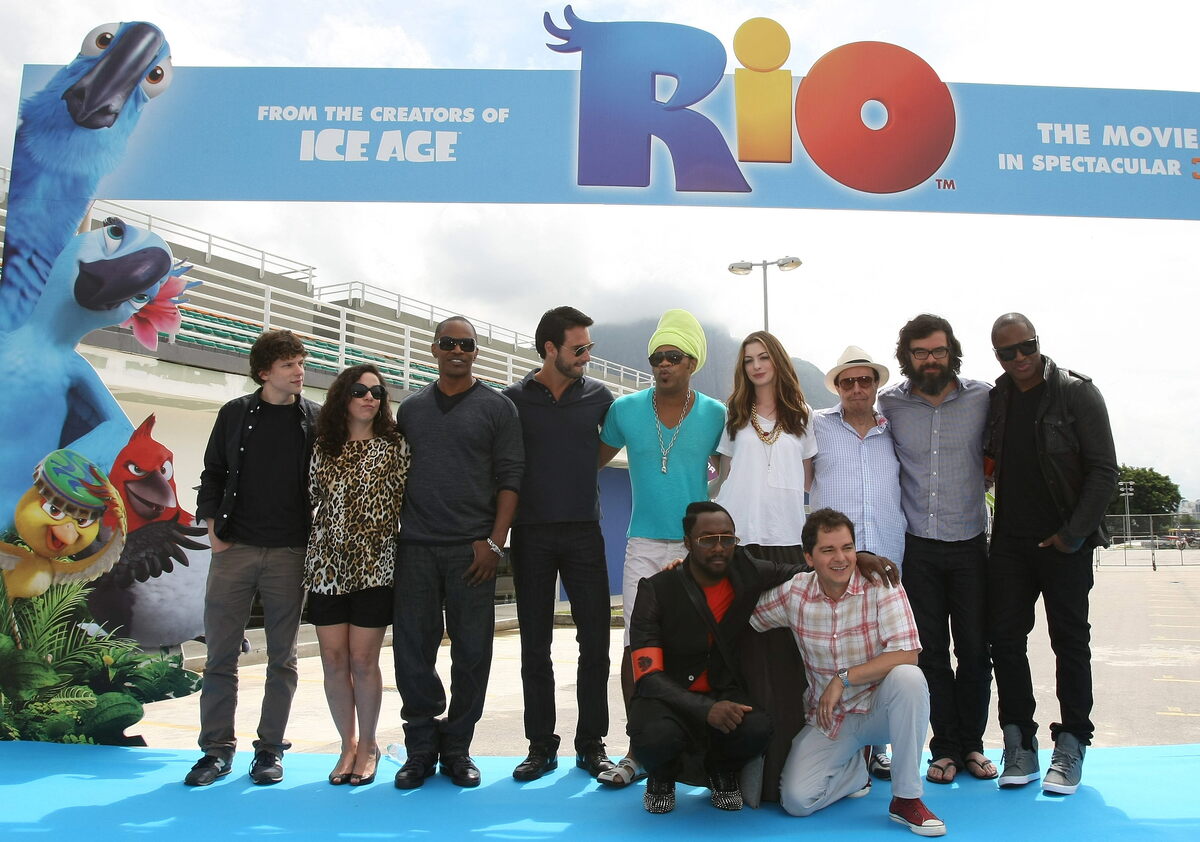 Премьера анимационного фильма "Рио" в Рио-де-Жанейро