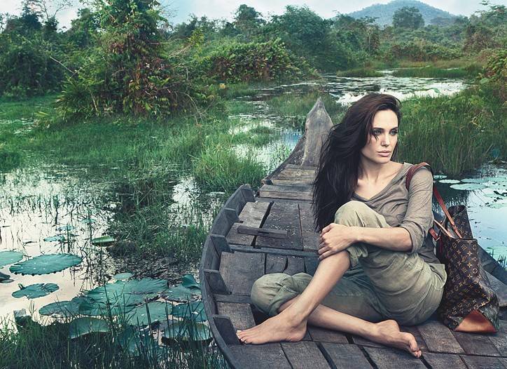 Первый взгляд: Анджелина Джоли в рекламной кампании  Louis Vuitton