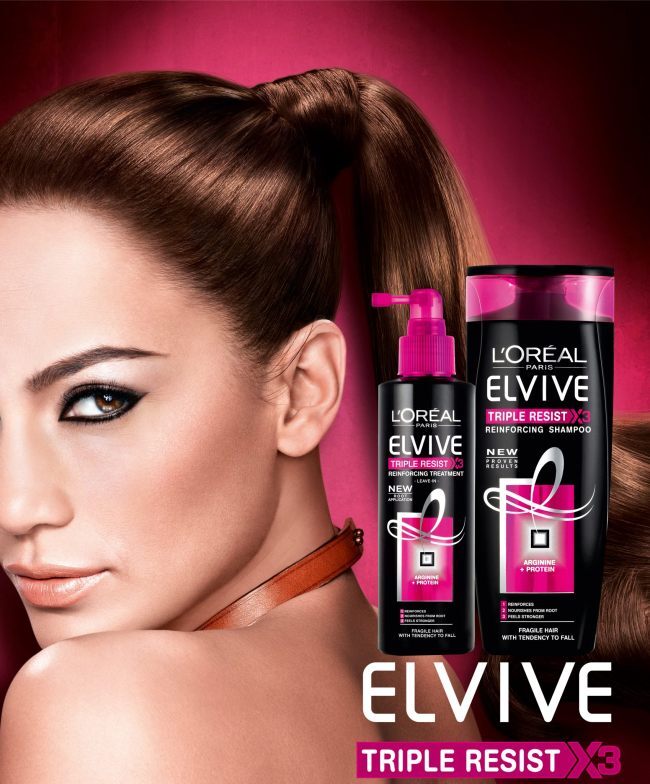 Дженнифер Лопес в новой рекламе продуктов для волос L’Oreal Paris