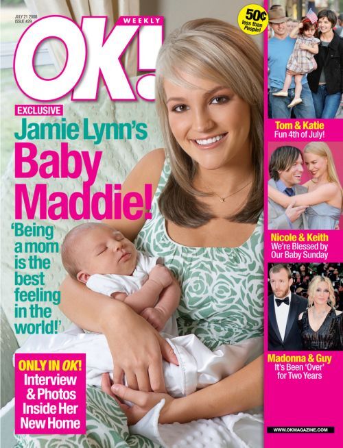 Девочка с обложки: Джэми Линн Спирс и Мэдди в журнале OK!