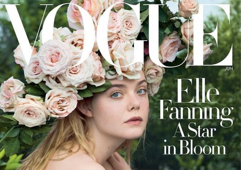 Эль Фаннинг украсила обложку июньского Vogue