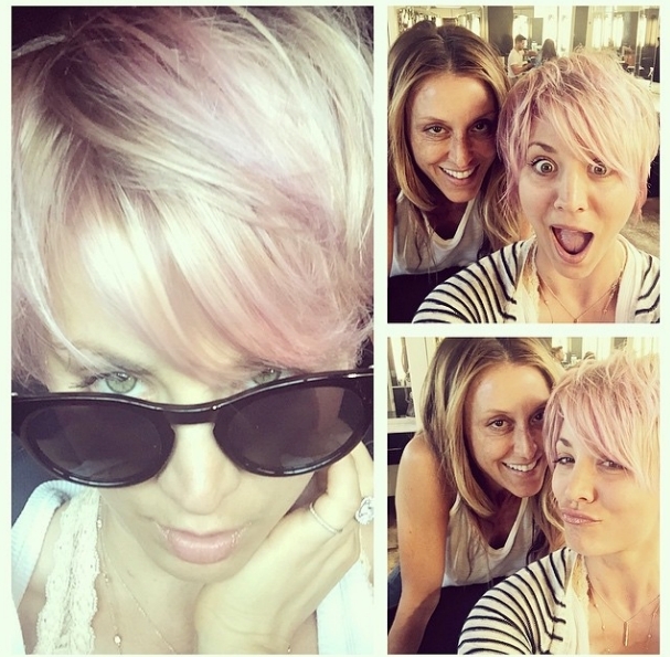 Кейли Куоко покрасила волосы в розовый цвет