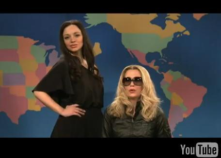 Пародия на Мадонну и Анджелину Джоли в шоу Saturday Night Live
