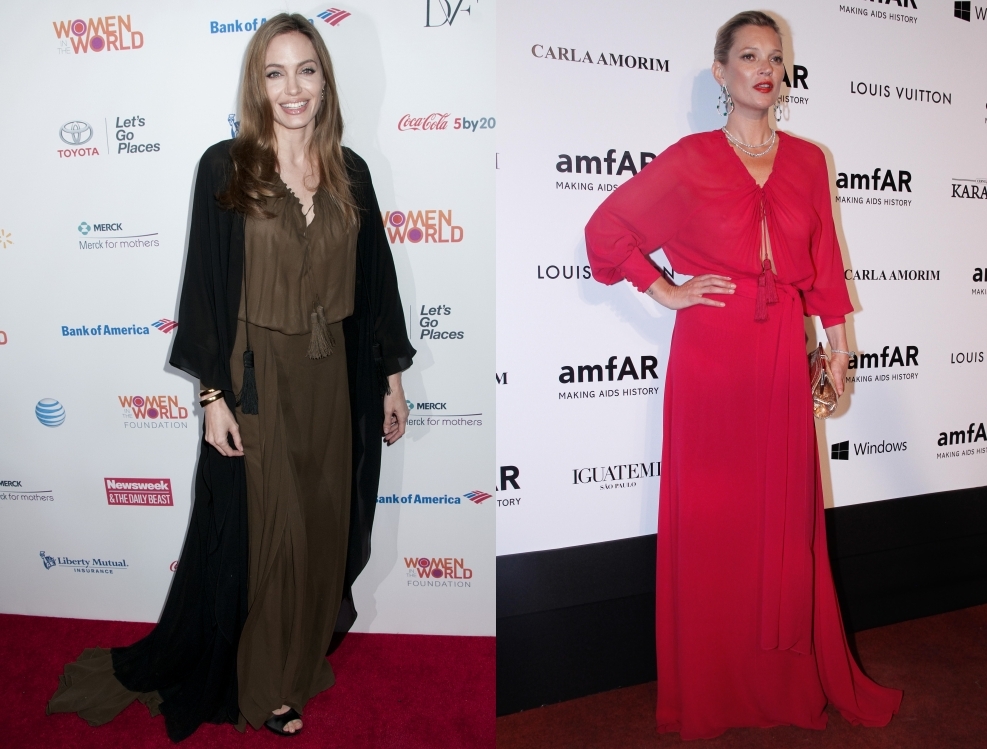 Fashion battle: Анджелина Джоли и Кейт Мосс