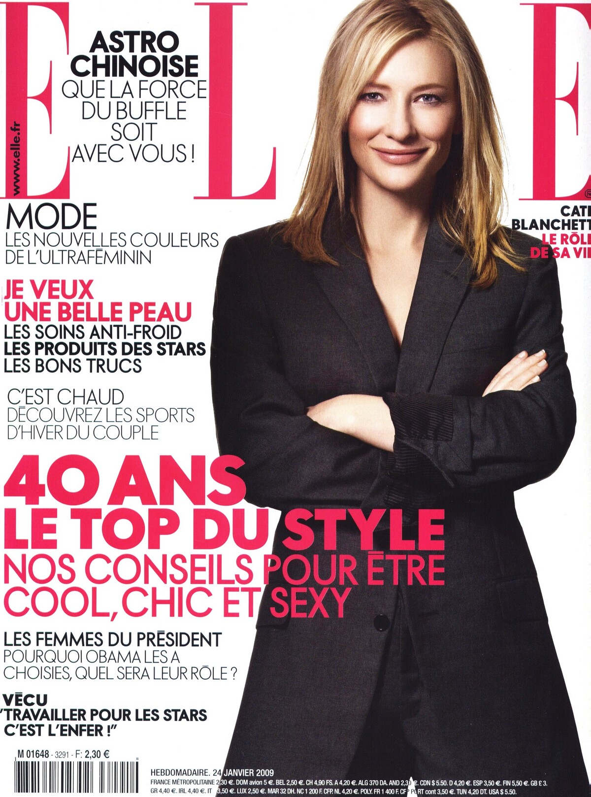 Кейт Бланшетт в журнале ELLE. Франция. Январь 2009