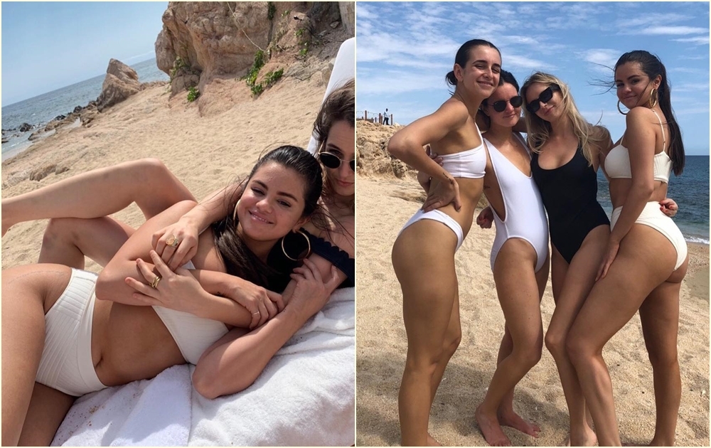 Селена Гомес показала фигуру в бикини на мексиканском пляже