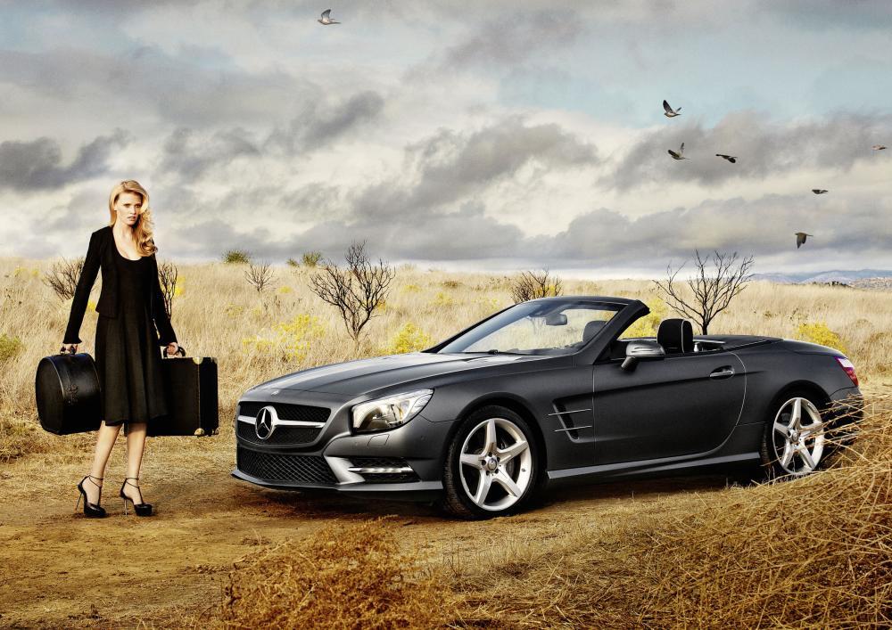 Лара Стоун в рекламной кампании Mercedes-Benz