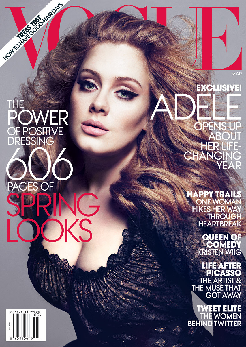 Адель в журнале Vogue. Март 2012