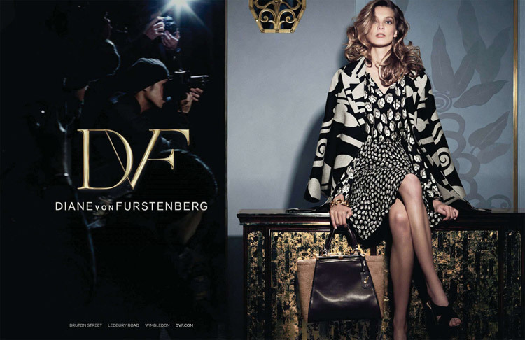 Рекламная кампания новой коллекции Diane Von Furstenberg. Осень / зима 2014-2015