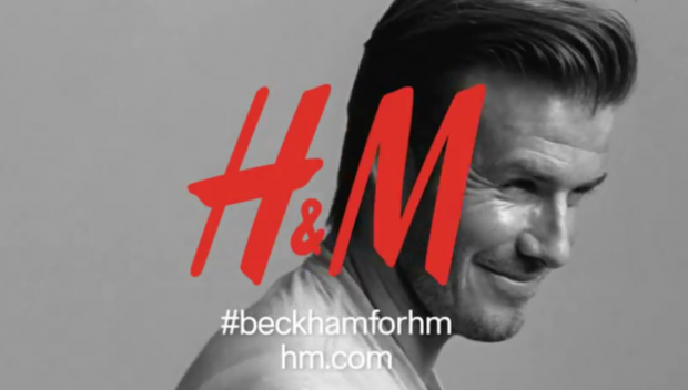 Дэвид Бэкхем в рекламном ролике нижнего белья H&M