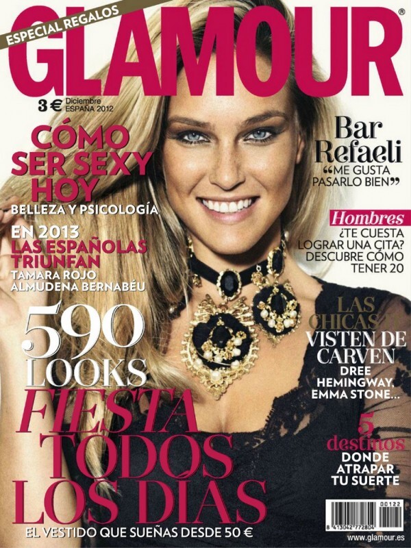 Бар Рафаэли в журнале Glamour Испания. Декабрь 2012