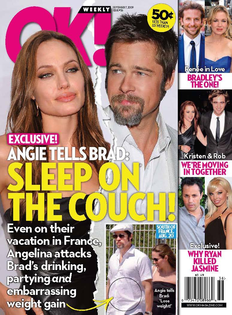 Анджелина Джоли отправила Брэда Питта спать на диван