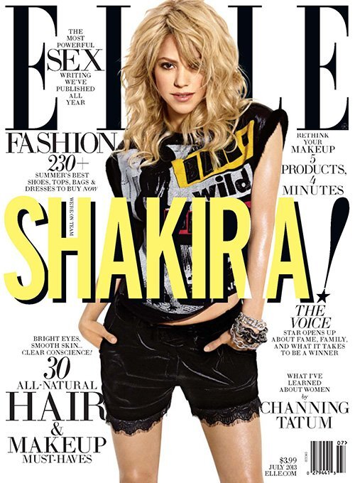 Шакира в журнале ELLE. Июль 2013