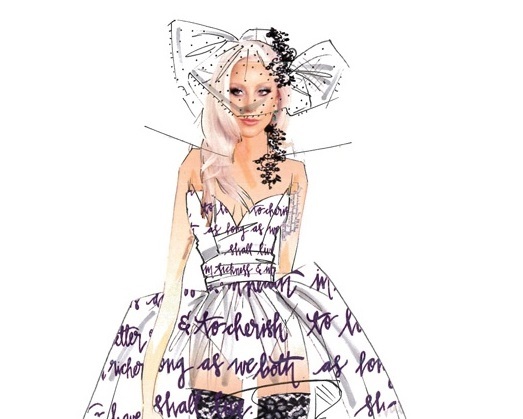 Карл Лагерфельд и другие дизайнеры создали эскизы свадебного платья Леди Гага