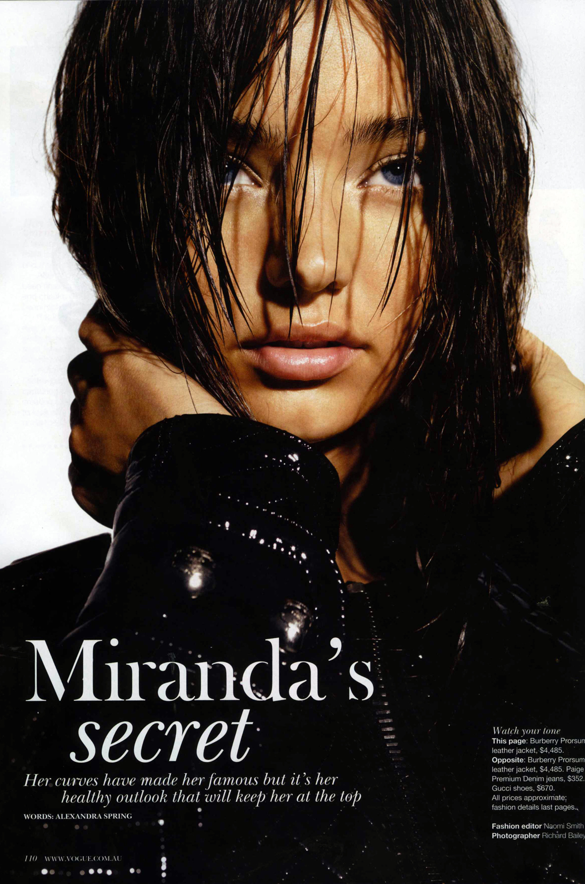Миранда Керр в журнале Vogue. Australia. Январь 2009