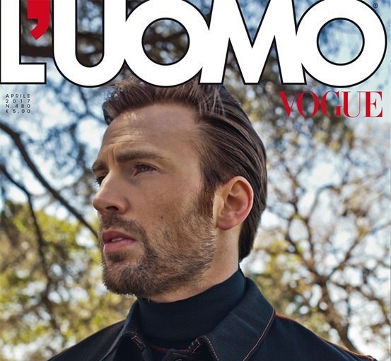 Крис Эванс украсил апрельскую обложку L&#39;Uomo Vogue
