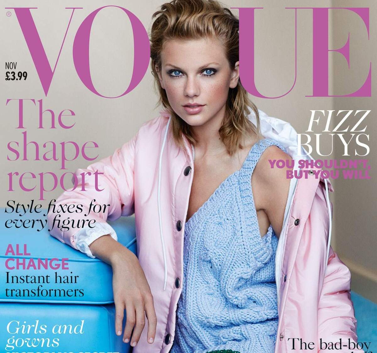 Тейлор Свифт в журналах Vogue Великобритания и Nashville Lifestyles. Ноябрь 2014