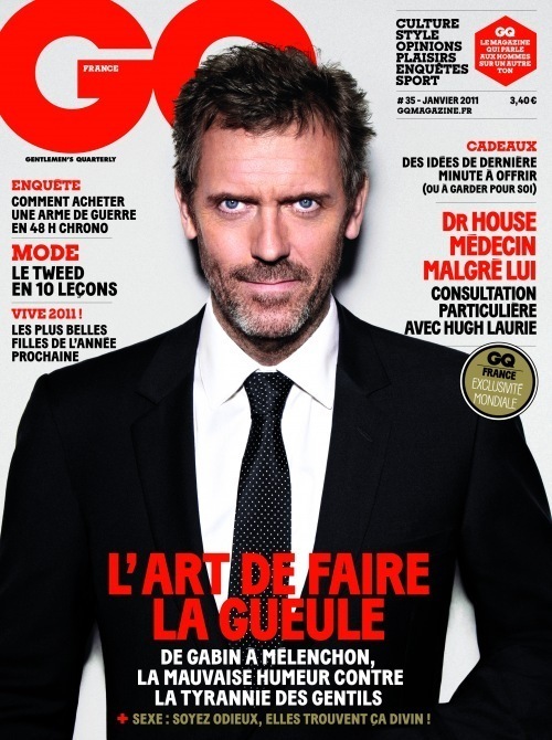 Хью Лори в журнале GQ Франция. Январь 2011