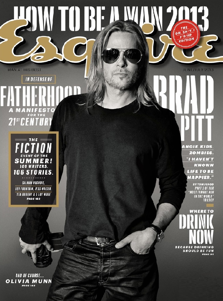 Брэд Питт в журнале Esquire. Июнь / июль 2013