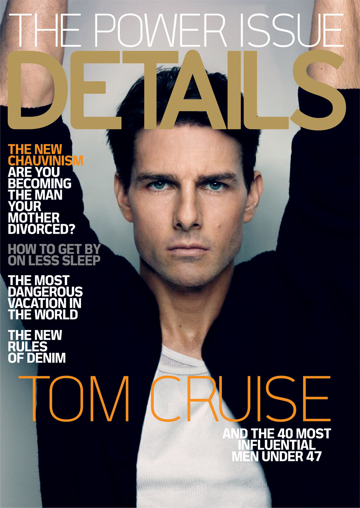 Том Круз на обложке журнала Details. Январь 2009