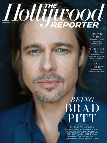 Брэд Питт в журнале Hollywood Reporter. Январь 2012