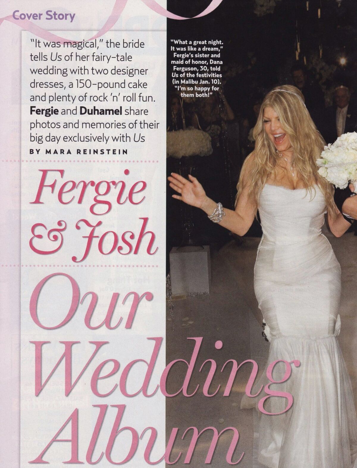 Свадебные фотографии Ферги и Джоша Дюамеля из US Weekly