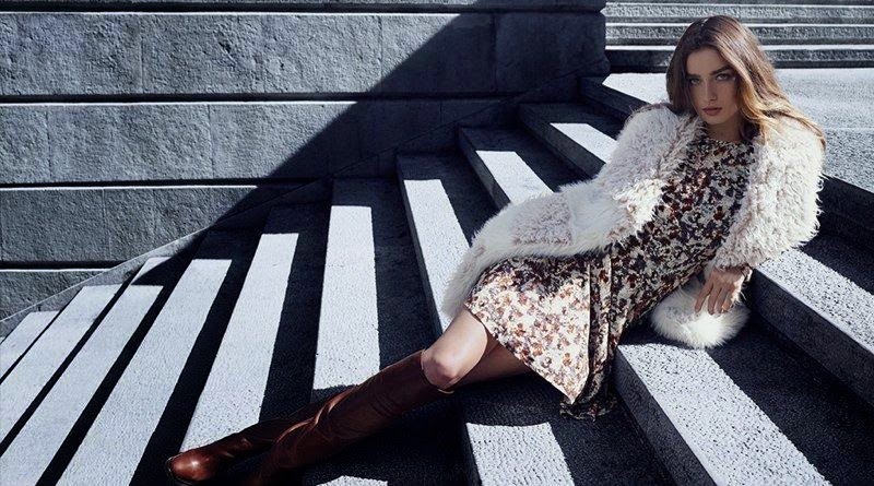 Андреа Диакону в рекламной кампании H&M. Осень / зима 2014-2015
