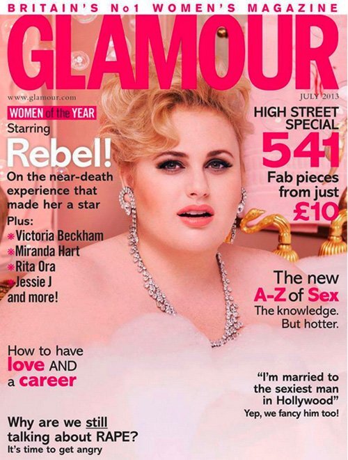 Ребел Уилсон в журнале Glamour Великобритания. Июль 2013