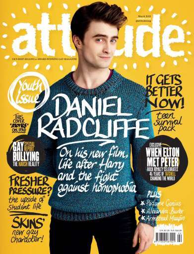 Дэниел Рэдклифф в журнале Attitude. Март 2012