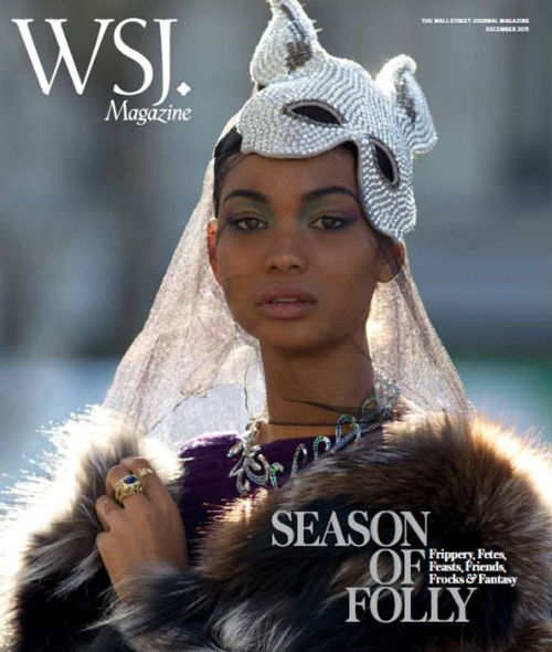 Шанель Иман в журнале WSJ. Декабрь 2011