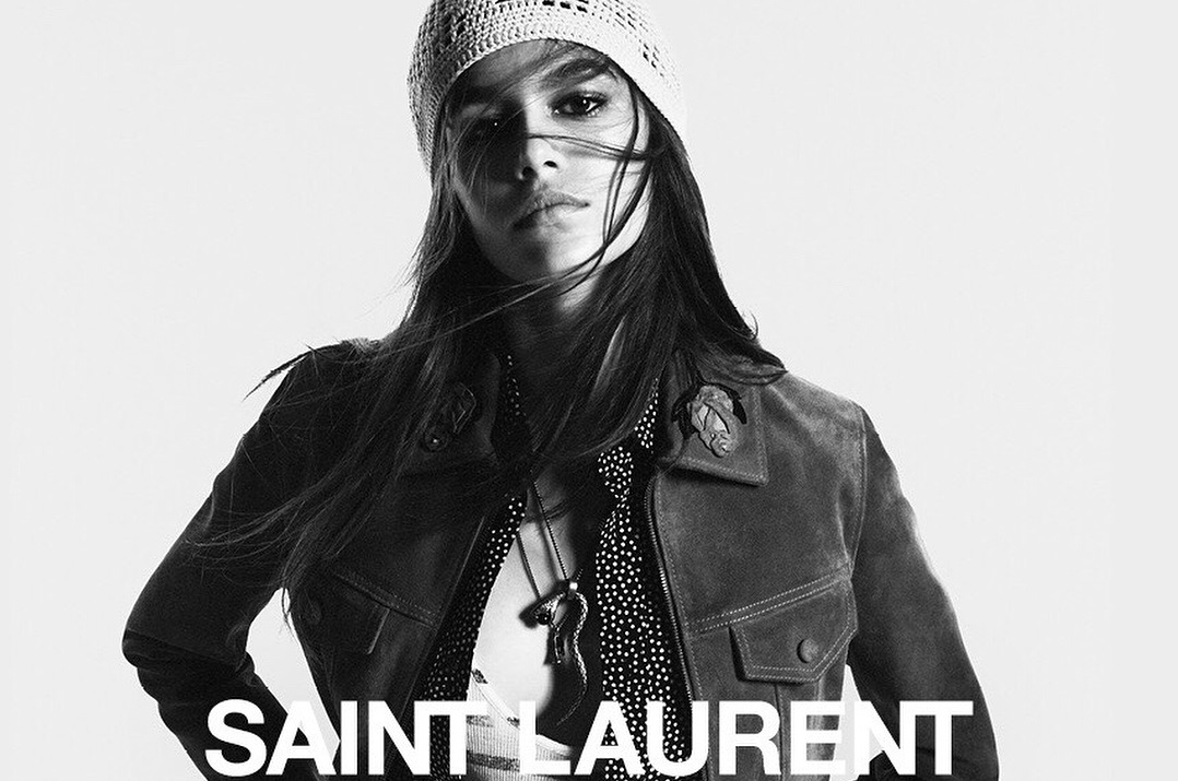 Кайя Гербер снялась в новой рекламной кампании Saint Laurent