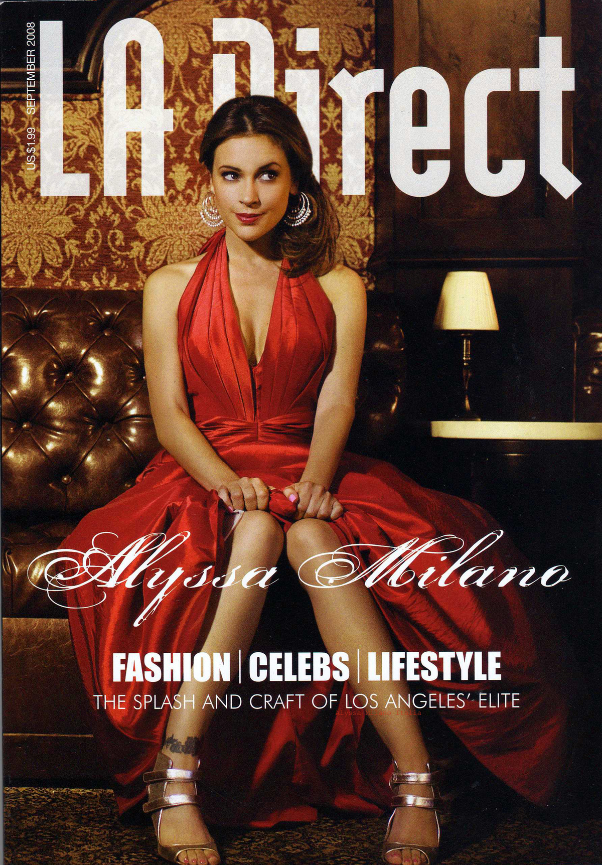 Алиса Милано в журнале LA Direct. Сентябрь 2008
