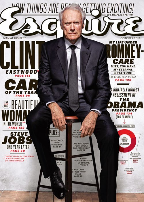 Клинт Иствуд в журнале Esquire. Октябрь 2012