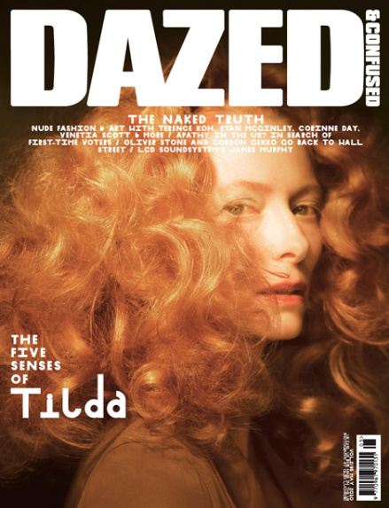 Тильда Суинтон в журнале  Dazed & Confused. Май 2010