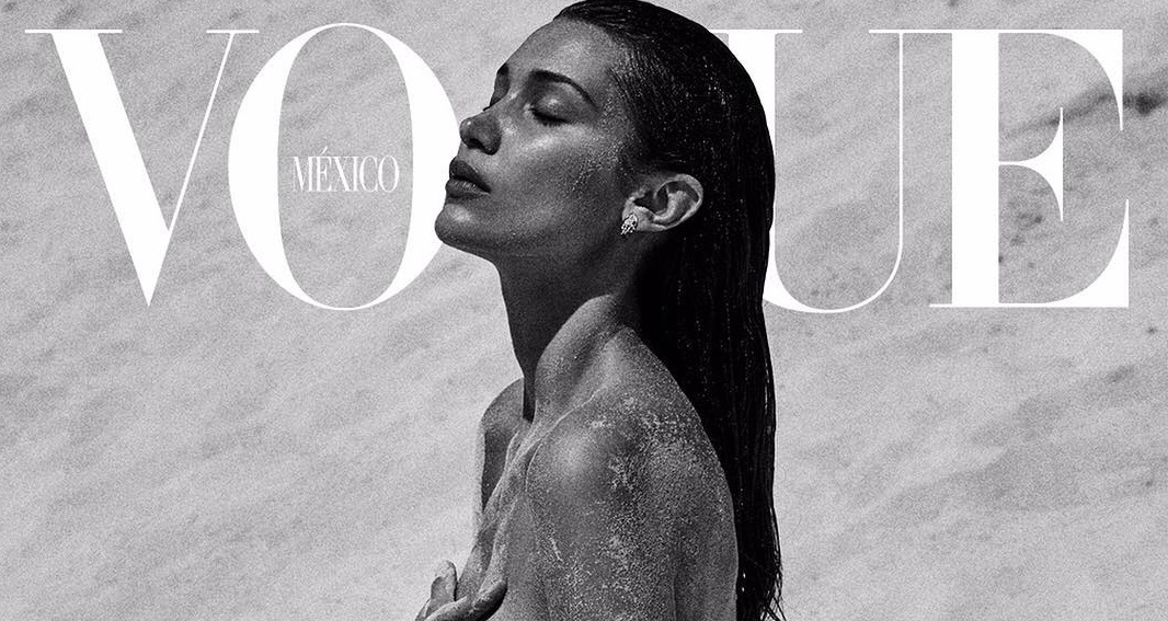 Белла Хадид снялась топлес для обложки Vogue