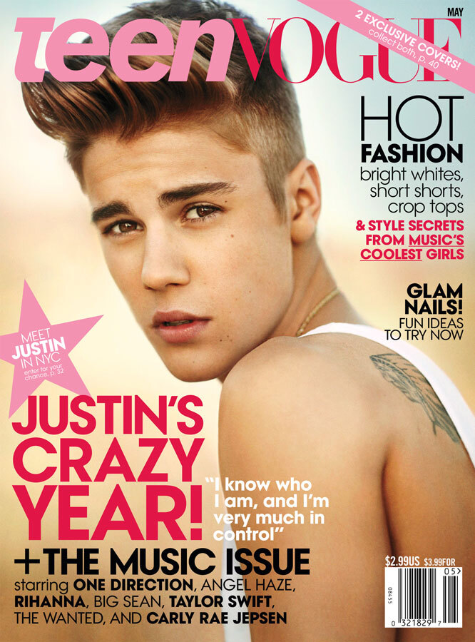 Джастин Бибер в журнале Teen Vogue. Май 2013