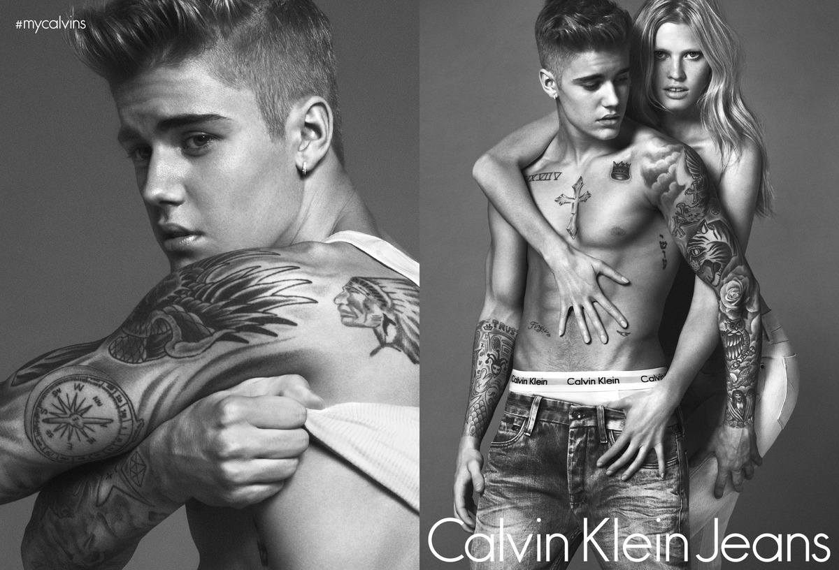 Джастин Бибер в рекламной кампании Calvin Klein. Весна / лето 2015