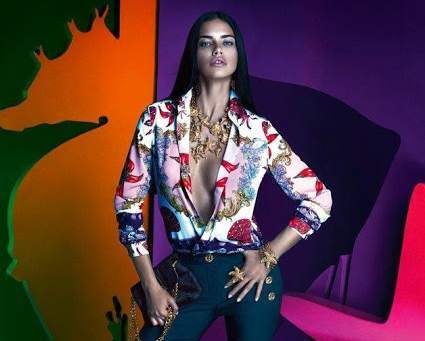 Адриана Лима в рекламной кампании Versace for Riachuelo 2014