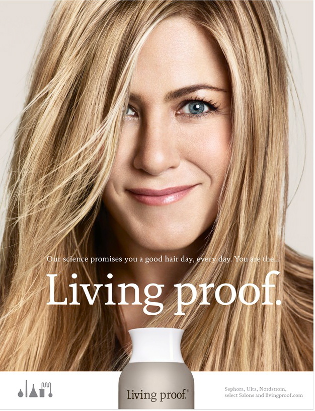 Дженнифер Энистон в рекламной кампании Living Proof: первый взгляд