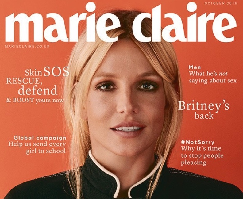 Бритни Спирс снялась для обложки октябрьского Marie Claire