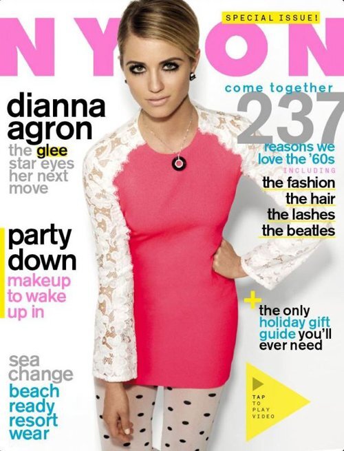 Дианна Агрон в журнале Nylon. Январь 2012