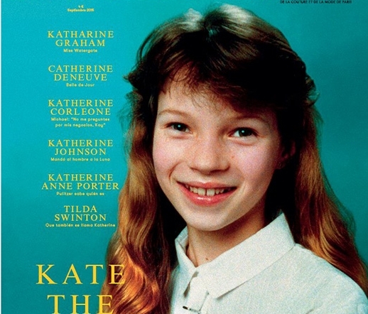 10-летняя Кейт Мосс украсила обложку нового выпуска  L&#39;Officiel